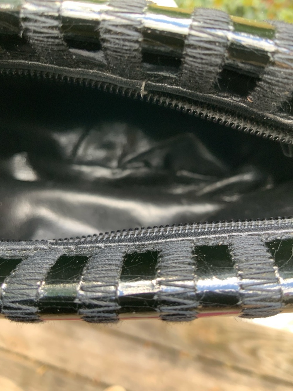 Fendi Rare Black VTG Leather Zippered Clutch with Logo Patch, COA and dust bag - Picture 10 of 16
